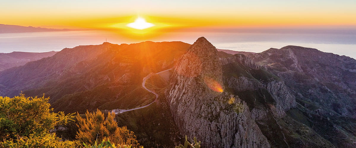 Sunset over La Gomera